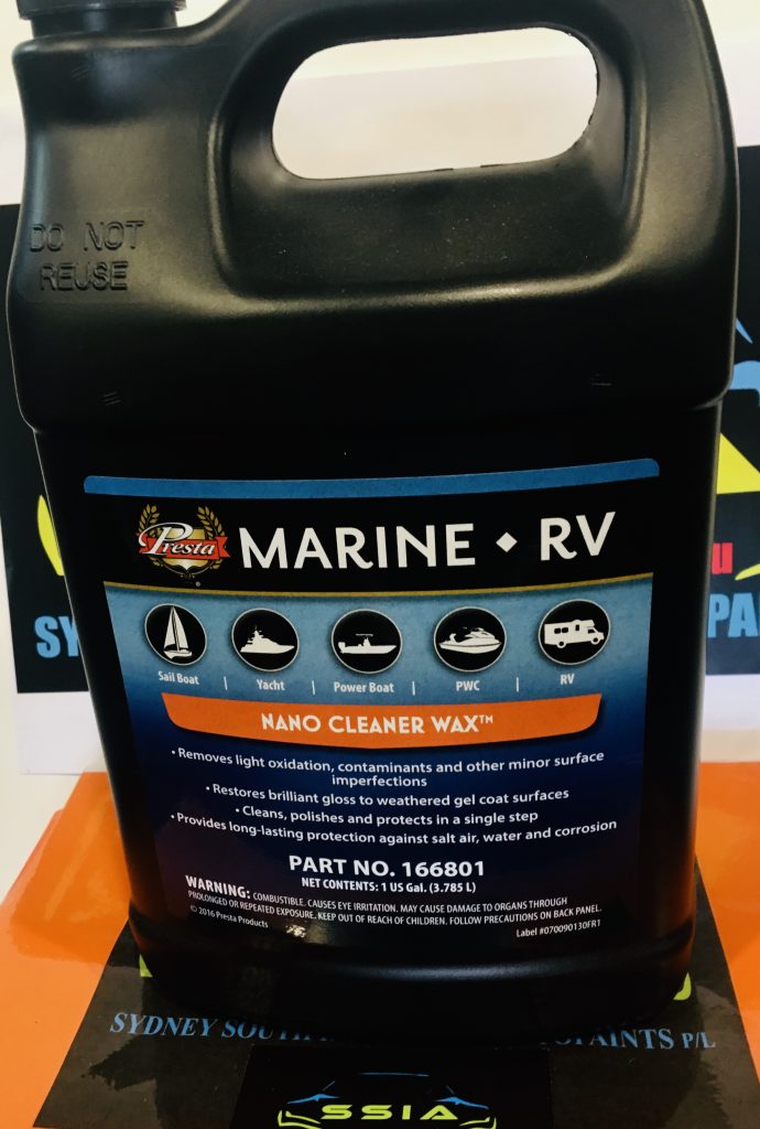 Presta Marine RV Nano Cleaner Wax 3.785L Sydney South Industrial